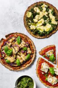 Three healthy homemade pizzas from ARTAH's Metabolic Reset Program